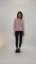 Knitted sweater sherry