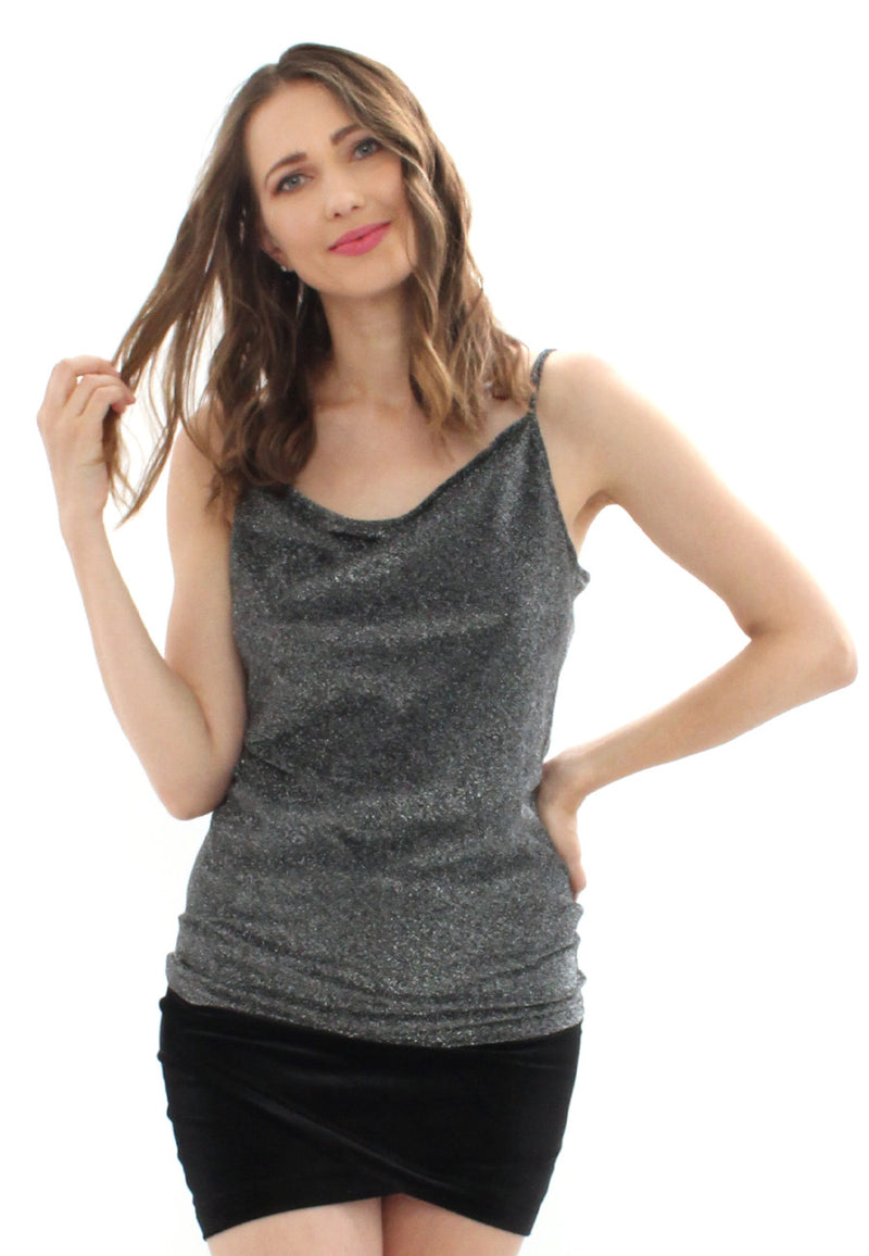 Cami Top Glittery mit Kettendesign