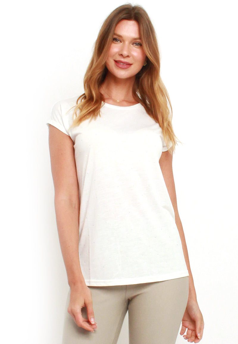 T-Shirt Stoney mit Strass