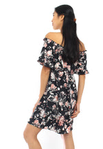 Off-Shoulder Kleid Hazel mit Blumenmuster