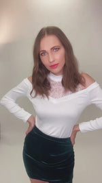 Top Jolina mit Spitze